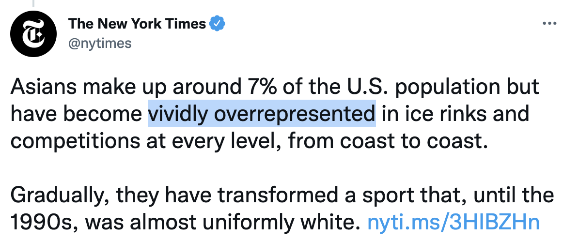 vividly overrepresented
